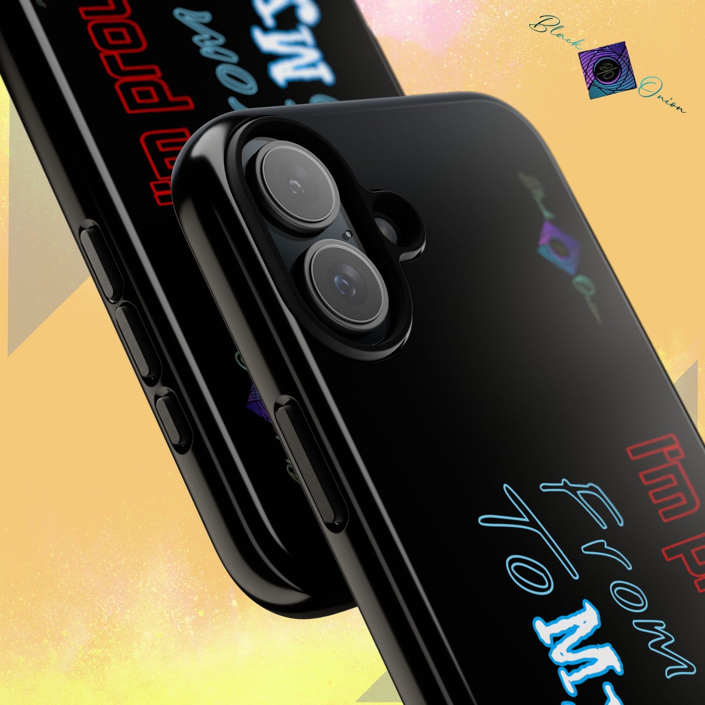 BlackOnion Brand New Phone Case - with Motivational Workout Motif’I’m proud of you ‘💪🔥🫵