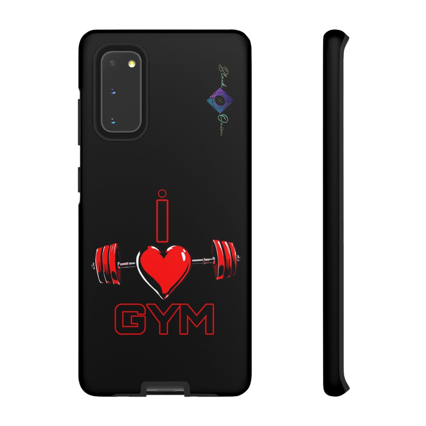BlackOnion Brand New Phone Case - with Motivational Workout Motif’I Love Gym ‘💪🔥🫵