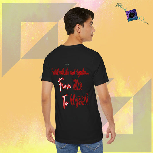 BlackOnion T-Shirt with Workout Motif 'From Me ,To Myself'🔥💪🫵