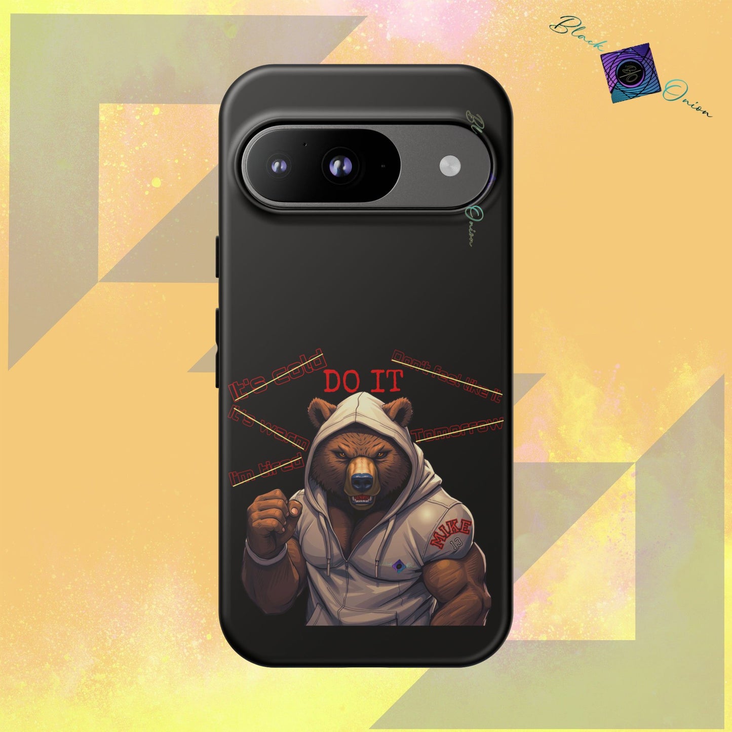 BlackOnion Brand New Phone Case - with Motivational Workout Motif’Do it ‘💪🔥🫵