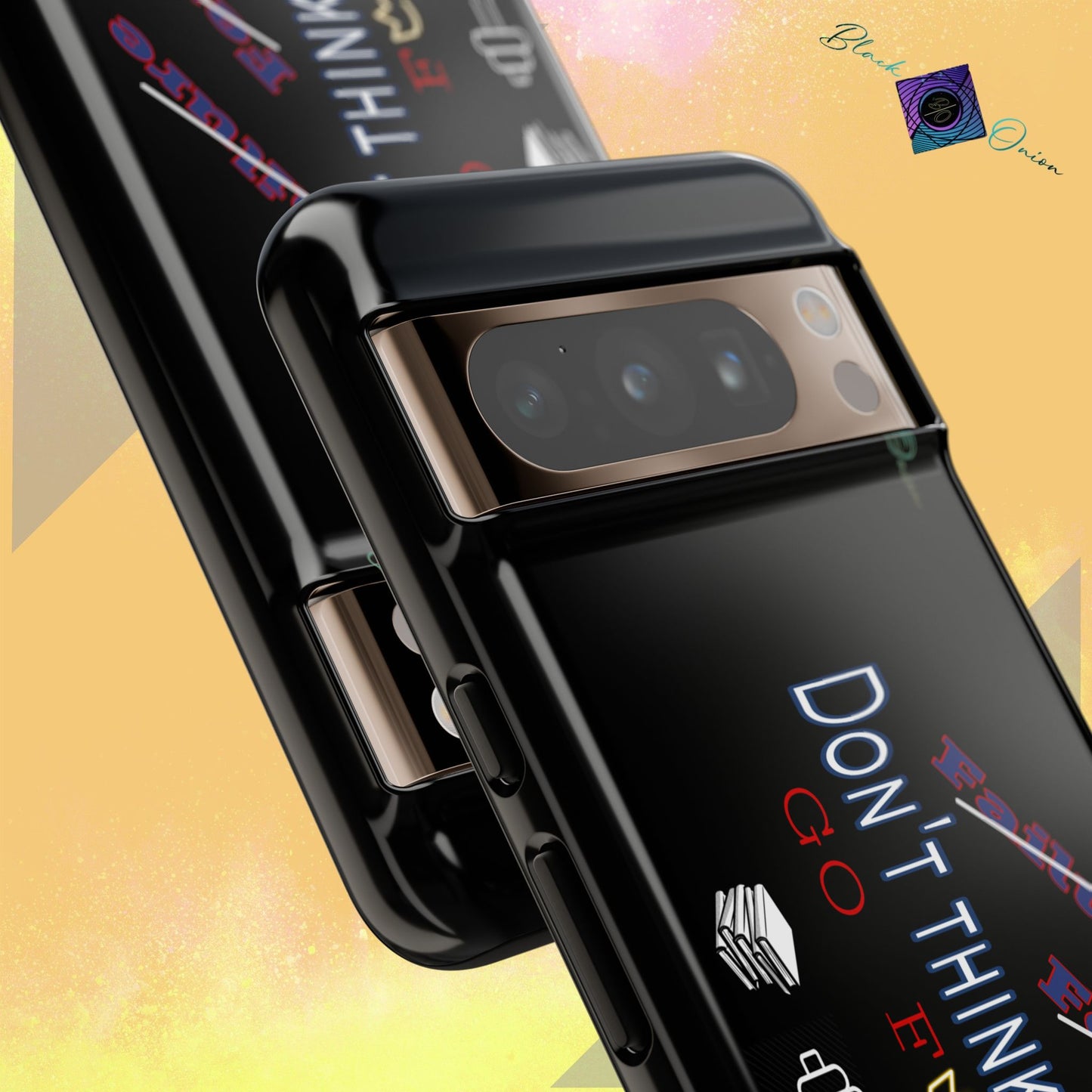 BlackOnion Brand New Phone Case - with Motivational Workout Motif’Don’t think ‘💪🔥🫵