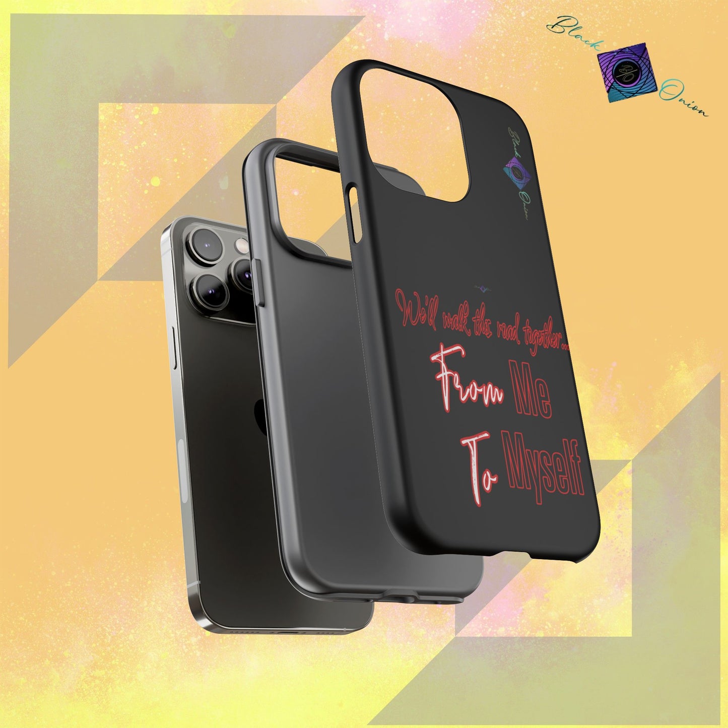 BlackOnion Brand New Phone Case - with Motivational Workout Motif’We’ll walk ‘💪🔥🫵