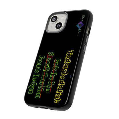 BlackOnion Brand New Phone Case - with Motivational Workout Motif’Today To Do List V2 ‘💪🔥🫵