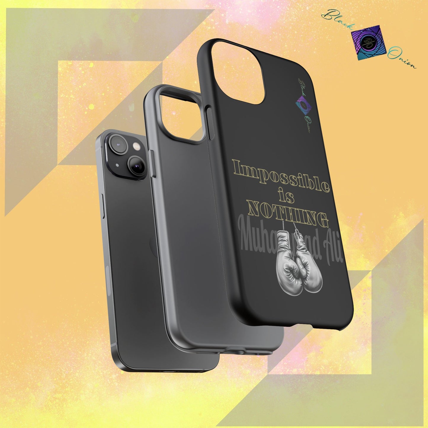 BlackOnion Brand New Phone Case - with Motivational Workout Motif ’Impossible ‘💪🔥🫵