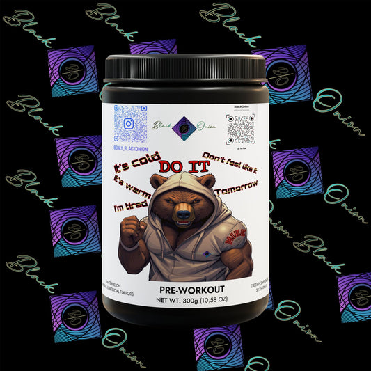 BlackOnion Pre-Workout Supplement, Watermelon (300g, 10.58oz)💪🔥