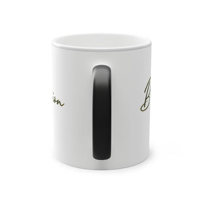 BlackOnion Color Changing Mug with Workout Motif  💪🔥🫵