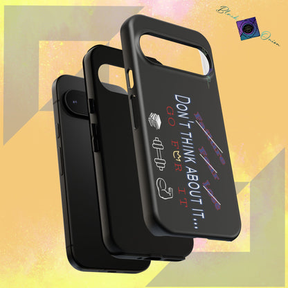 BlackOnion Brand New Phone Case - with Motivational Workout Motif’Don’t think ‘💪🔥🫵