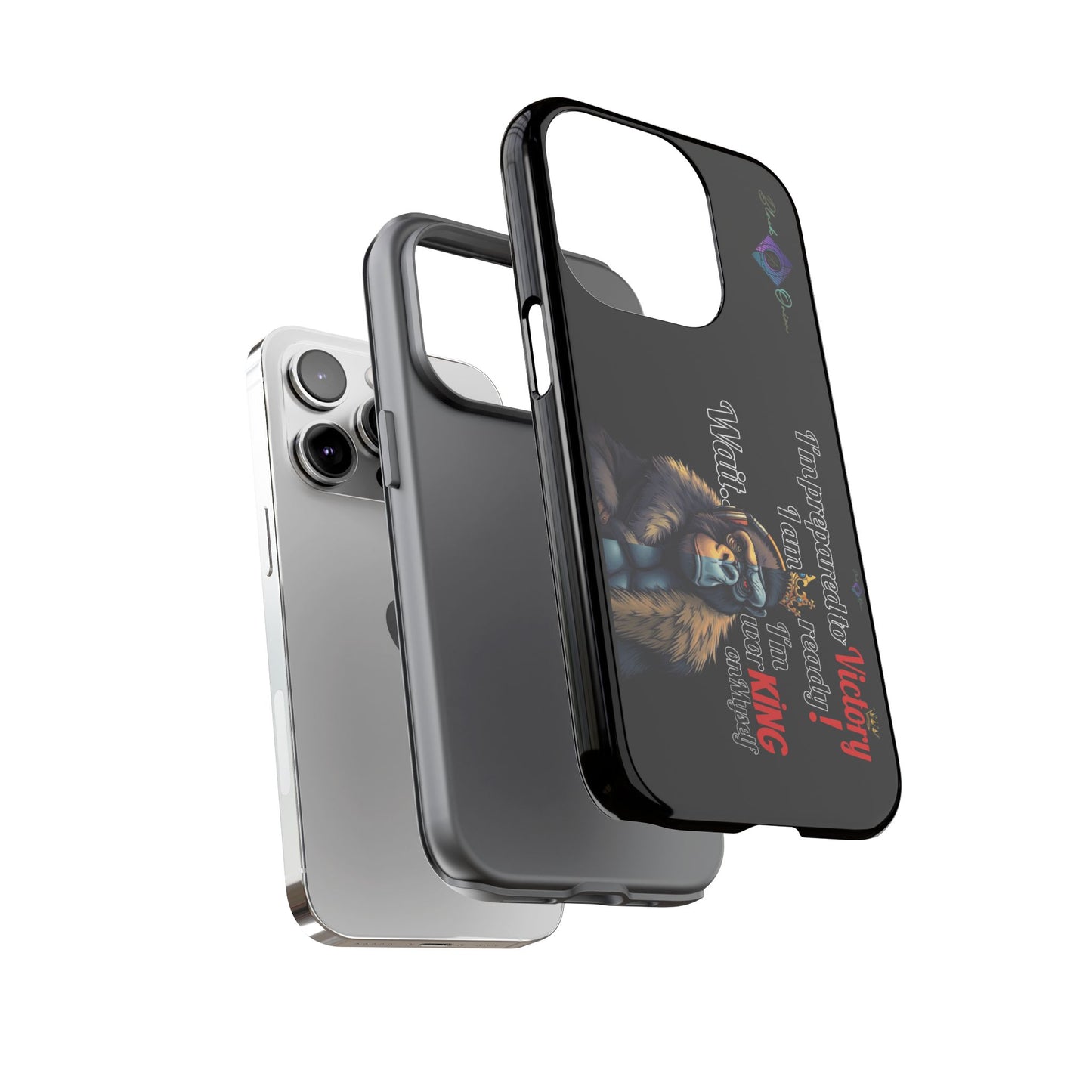 BlackOnion Brand New Phone Case - with Motivational Workout Motif’Victory 👑‘💪🔥🫵