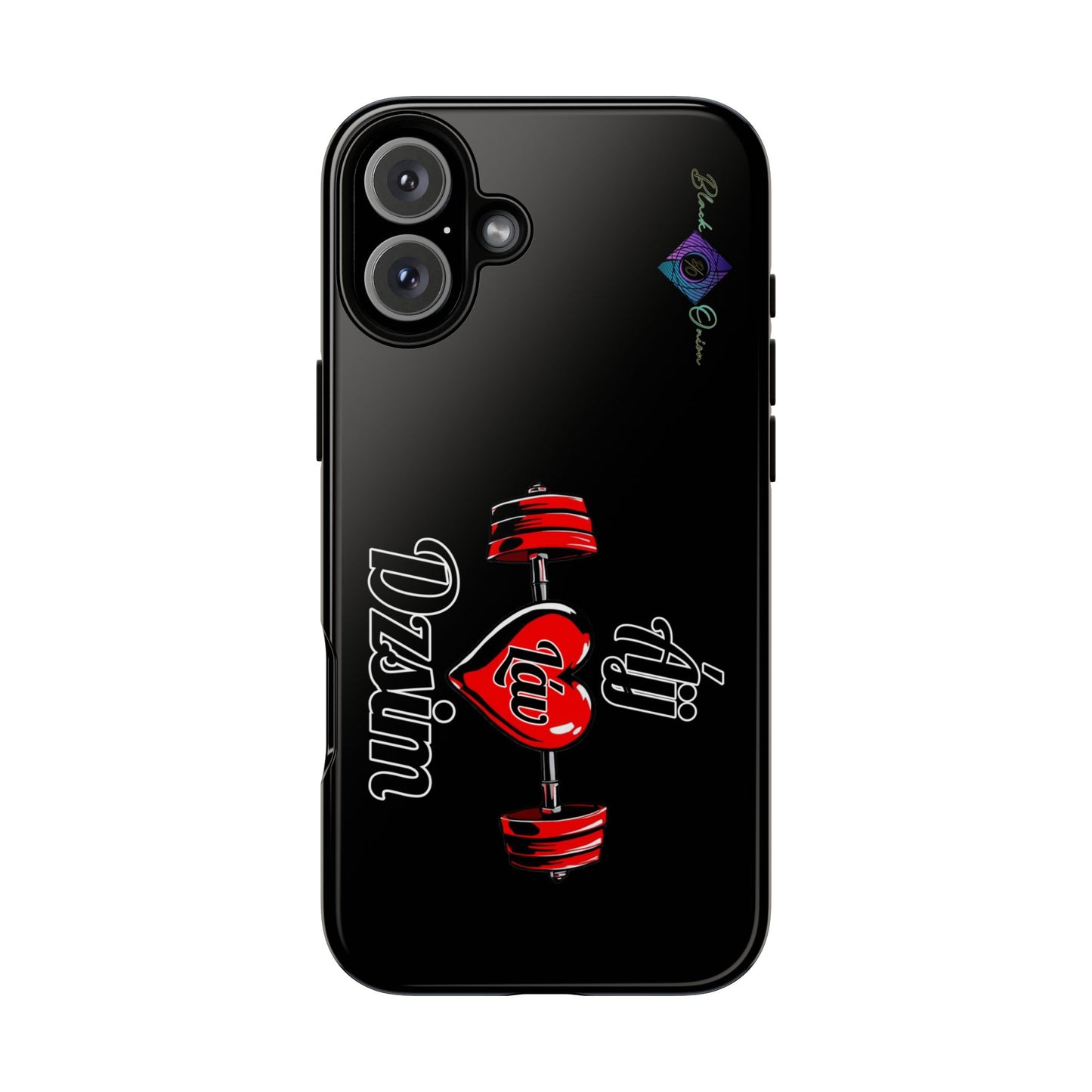 BlackOnion Brand New Phone Case - with Motivational Workout Motif’Ájj Láv Dzsim ‘💪🔥🫵