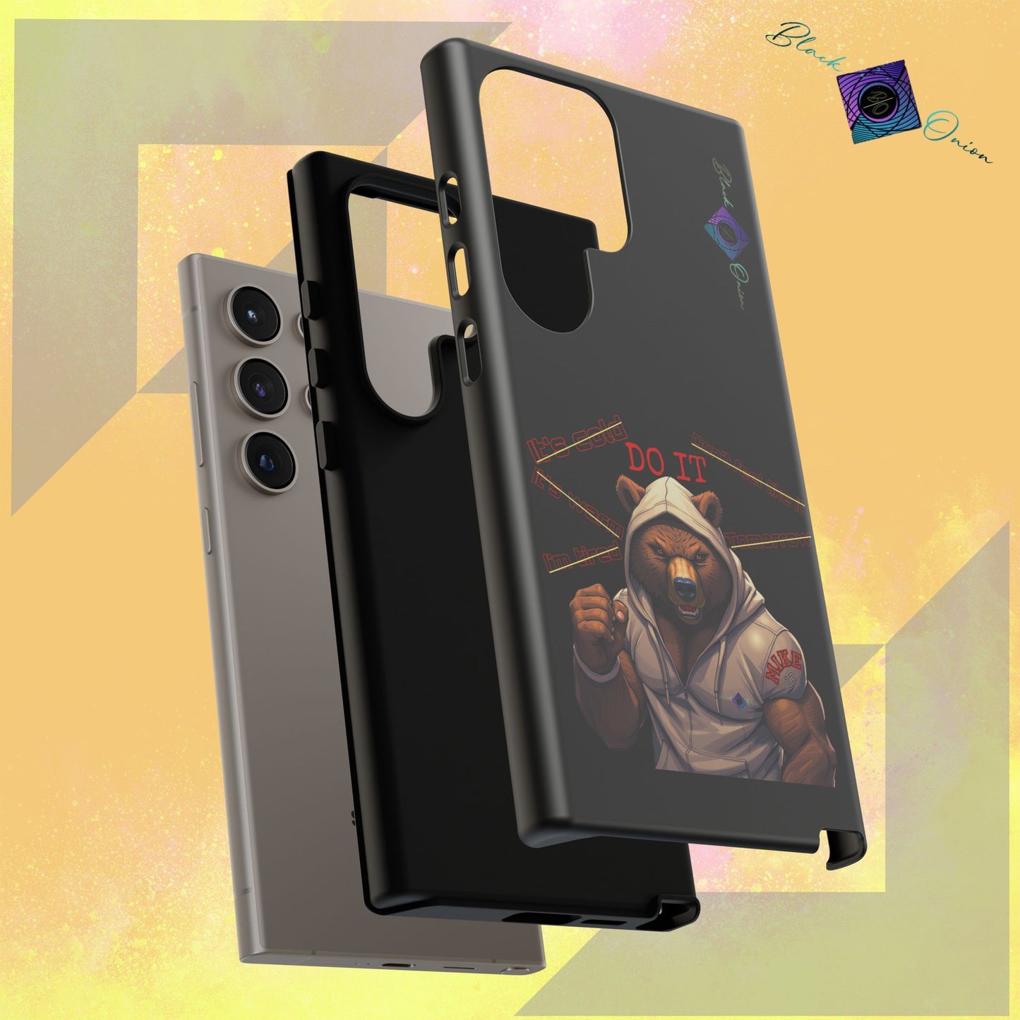 BlackOnion Brand New Phone Case - with Motivational Workout Motif’Do it ‘💪🔥🫵