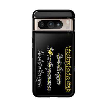BlackOnion Brand New Phone Case - with Motivational Workout Motif’Today to do list ‘💪🔥🫵