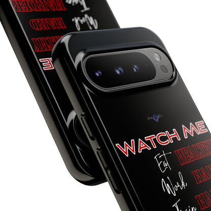 BlackOnion Phone Case -with Motivational Motif  'Watch Me' 💪🔥🫵
