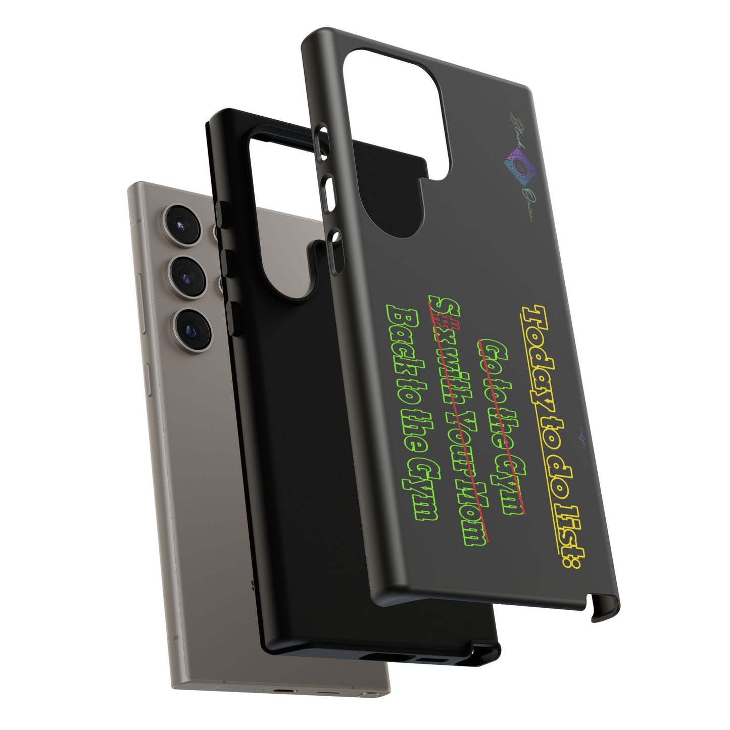 BlackOnion Brand New Phone Case - with Motivational Workout Motif’Today To Do List V2 ‘💪🔥🫵