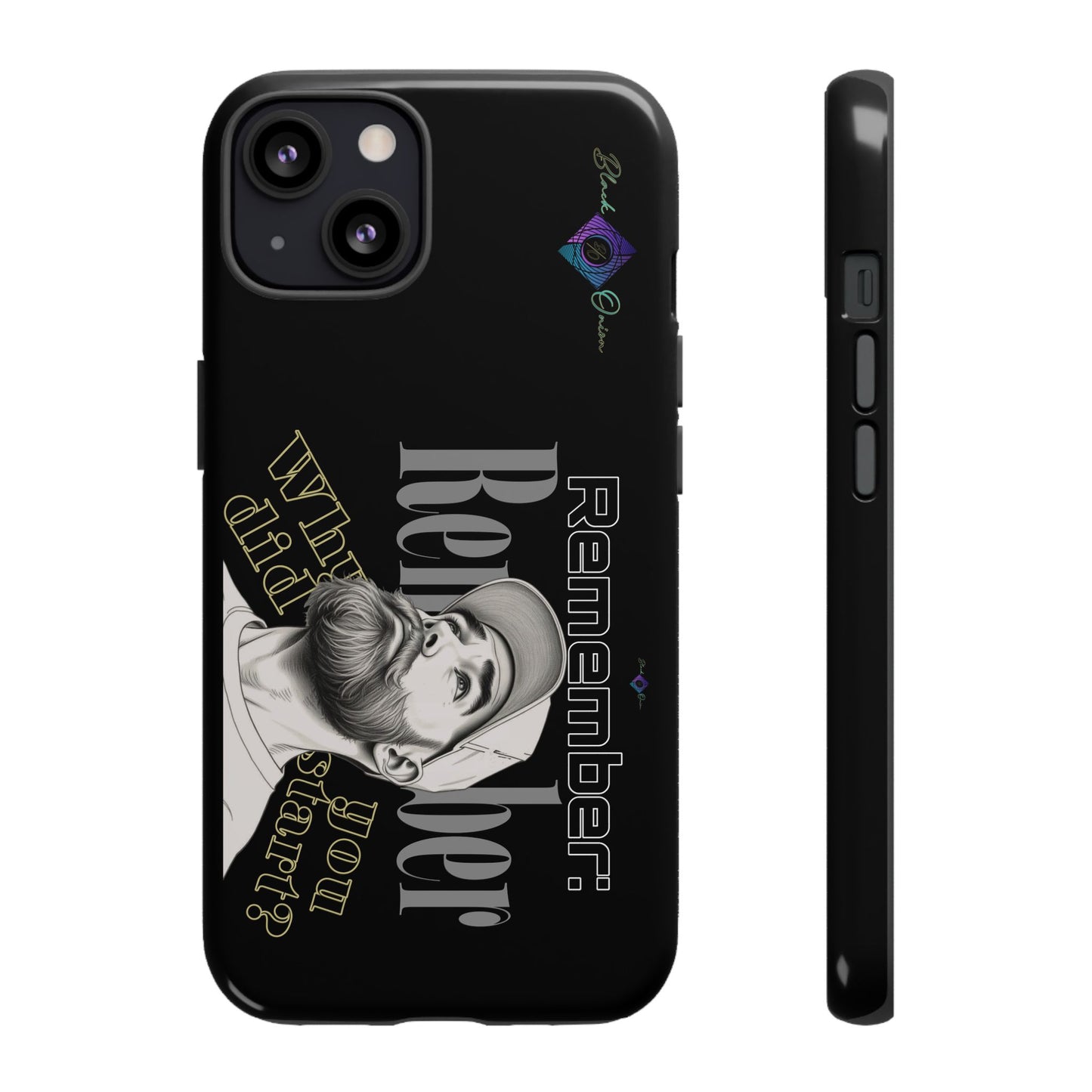 BlackOnion Brand New Phone Case - with Motivational Workout Motif’Remember ‘💪🔥🫵