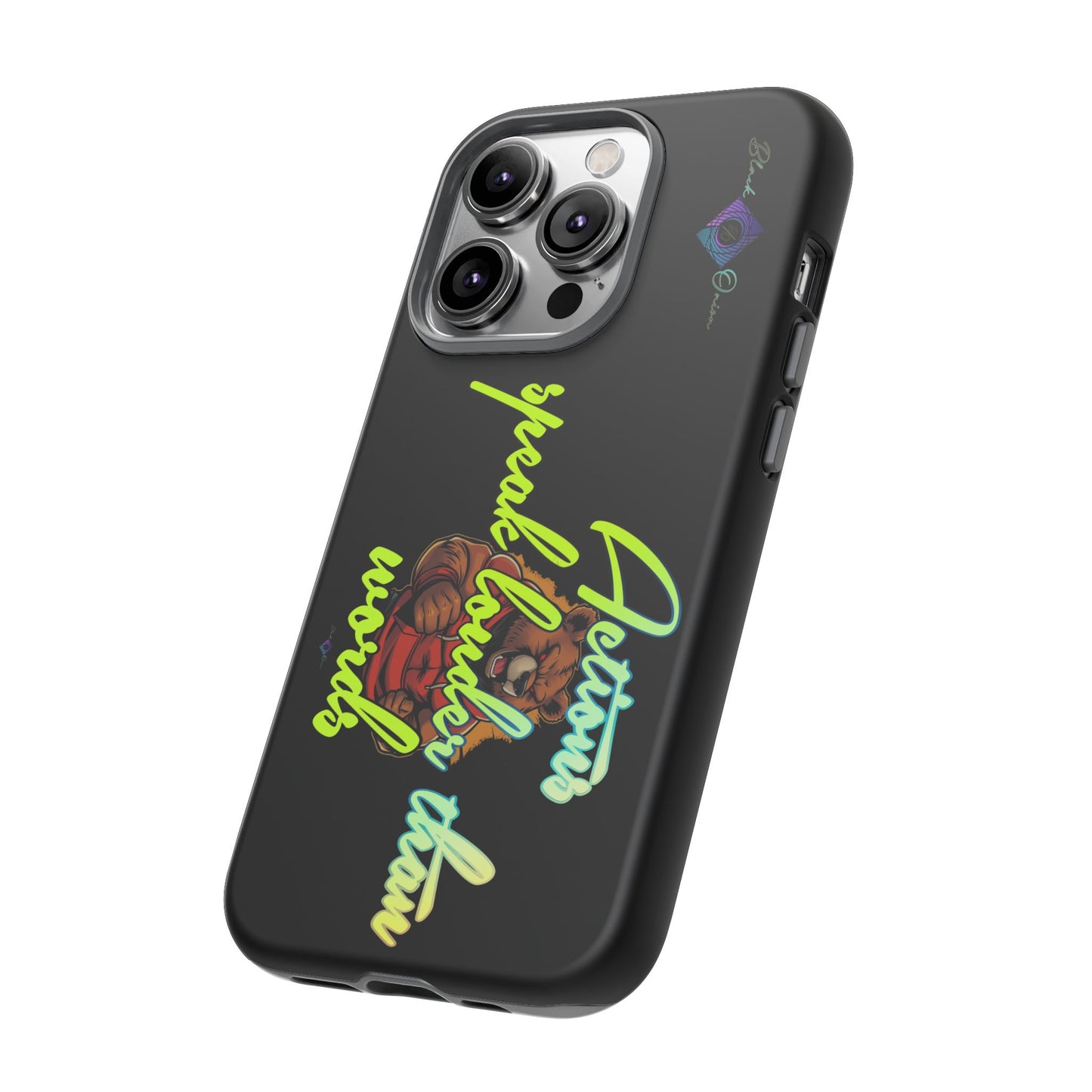 BlackOnion Brand New Phone Case - with Motivational Workout Motif ‘Actions speak lauder ‘💪🔥🫵