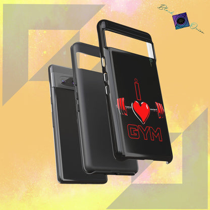 BlackOnion Brand New Phone Case - with Motivational Workout Motif’I Love Gym ‘💪🔥🫵