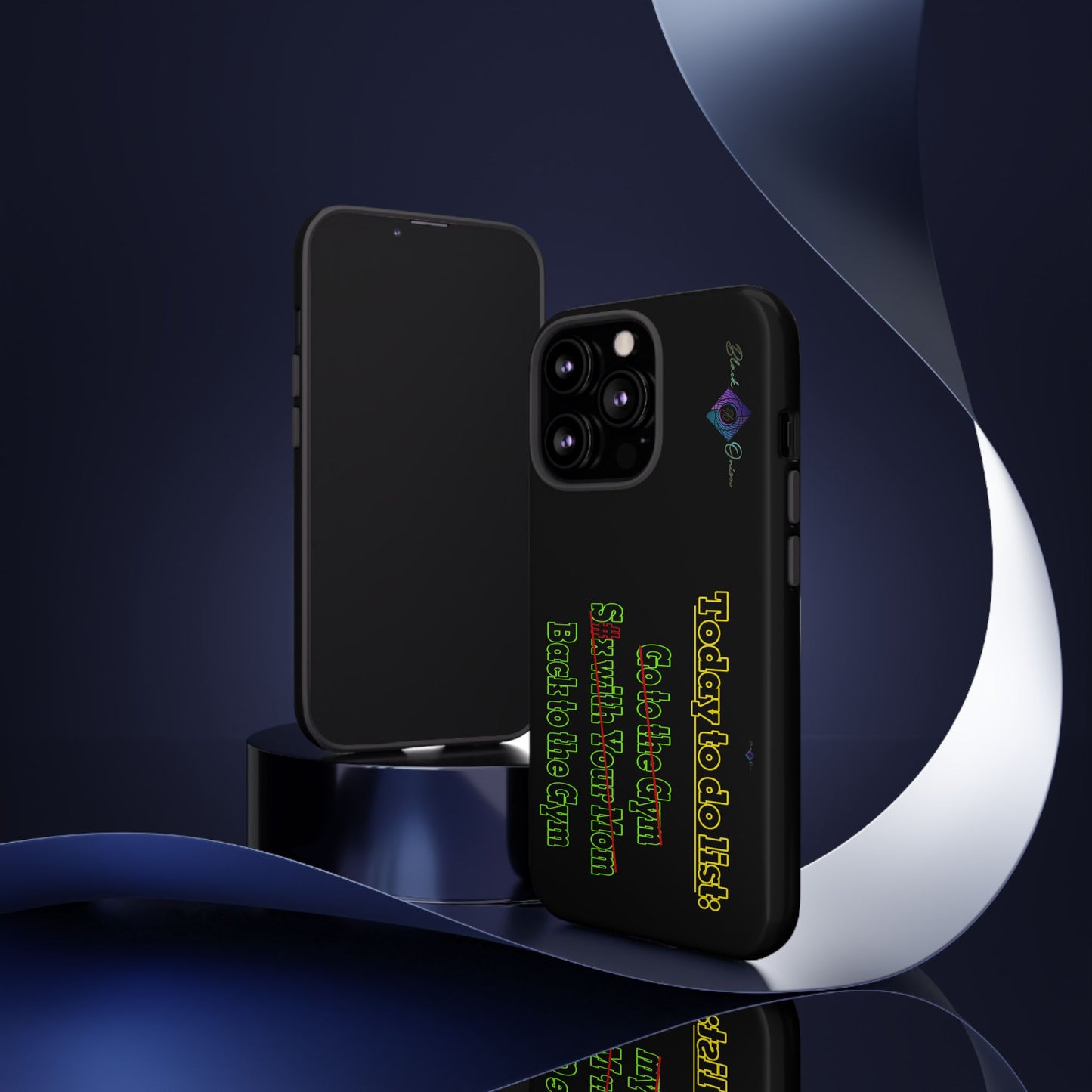 BlackOnion Brand New Phone Case - with Motivational Workout Motif’Today To Do List V2 ‘💪🔥🫵