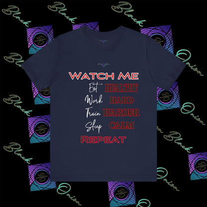 BlackOnion "Watch Me" T-Shirt with Workout Motif V2 💪🔥