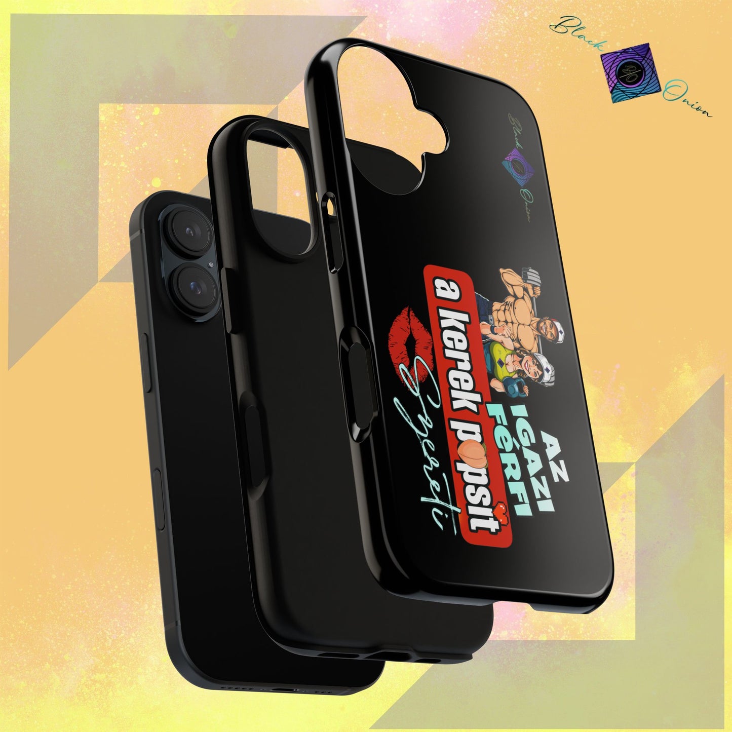 BlackOnion Brand New Phone Case - with Motivational Workout Motif ‘Az igazi férfi ‘💪🔥🫵