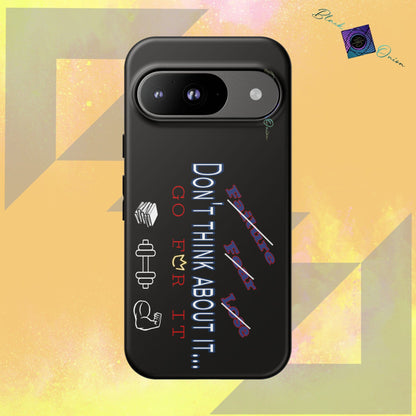 BlackOnion Brand New Phone Case - with Motivational Workout Motif’Don’t think ‘💪🔥🫵