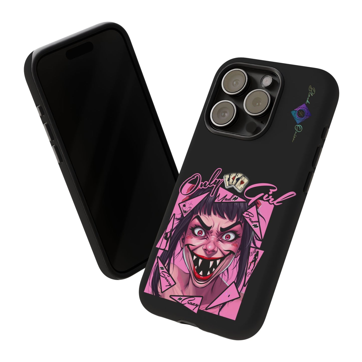 BlackOnion Brand New Phone Case - with Motivational Workout Motif’ Mad Girl💋🌸 ‘🔥🫵