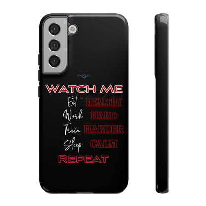 BlackOnion Phone Case -with Motivational Motif  'Watch Me' 💪🔥🫵
