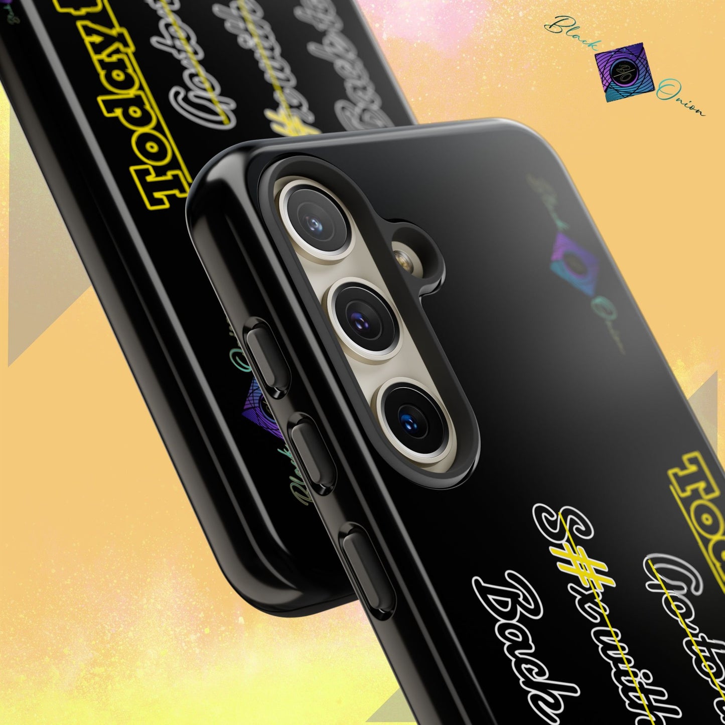 BlackOnion Brand New Phone Case - with Motivational Workout Motif’Today to do list ‘💪🔥🫵