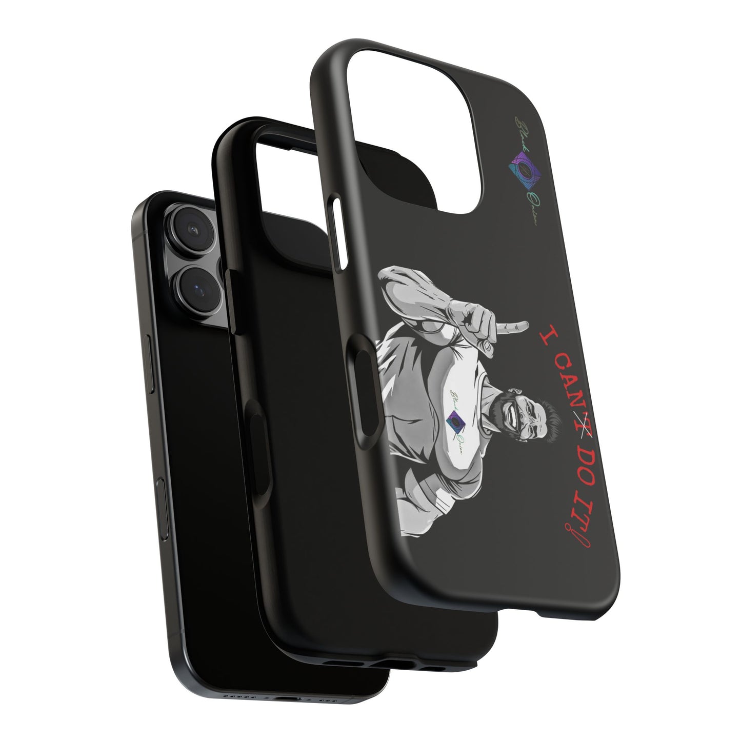BlackOnion Brand New Phone Case - with Motivational Workout Motif’I Can Do It ‘💪🔥🫵