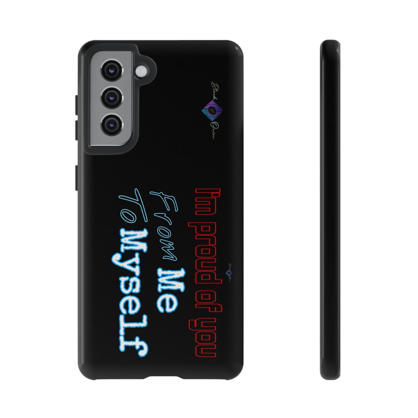 BlackOnion Brand New Phone Case - with Motivational Workout Motif’I’m proud of you ‘💪🔥🫵
