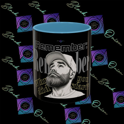 BlackOnion Coffee Mug - 11oz with Workout Motif ‘Remember ’🔥💪🫵