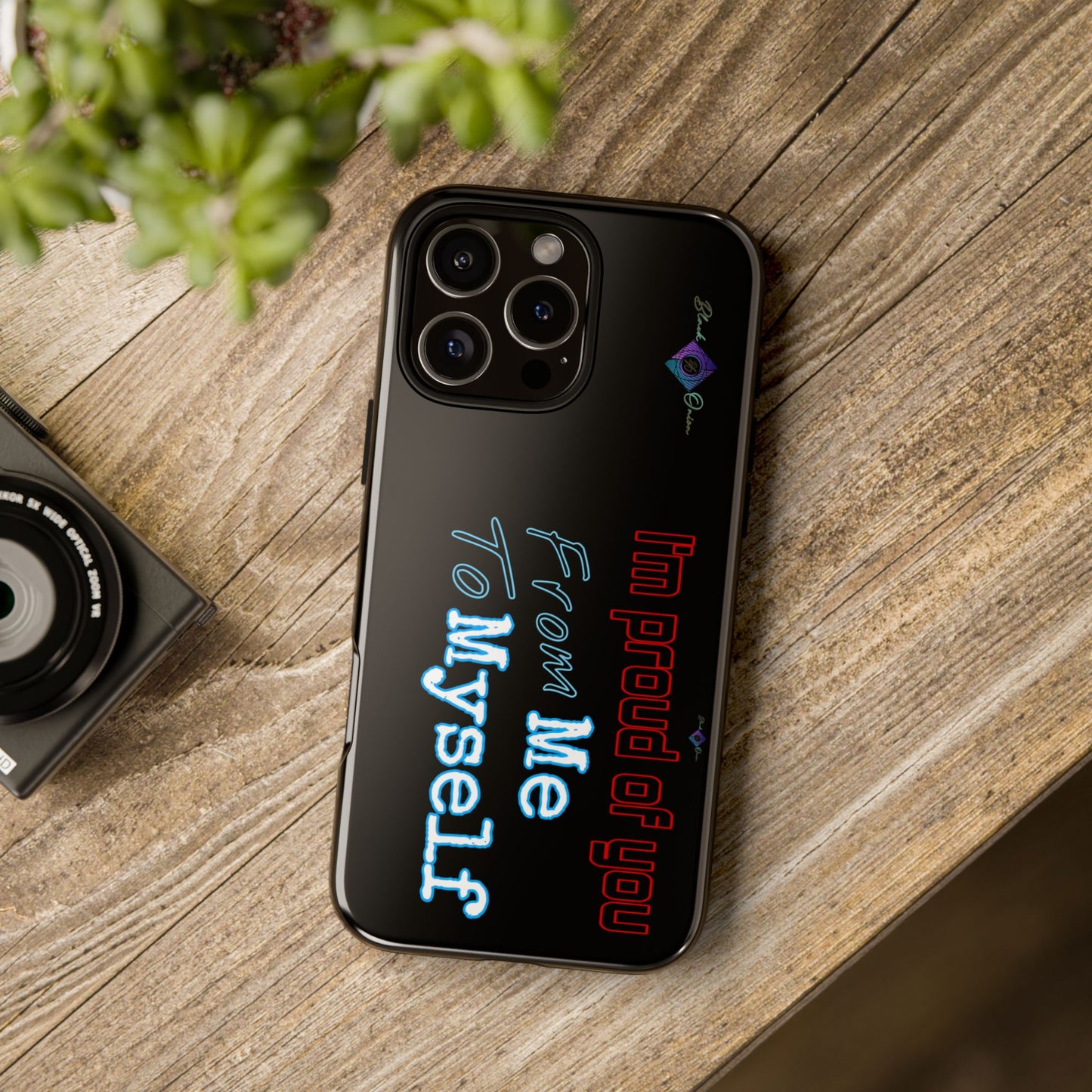 BlackOnion Brand New Phone Case - with Motivational Workout Motif’I’m proud of you ‘💪🔥🫵