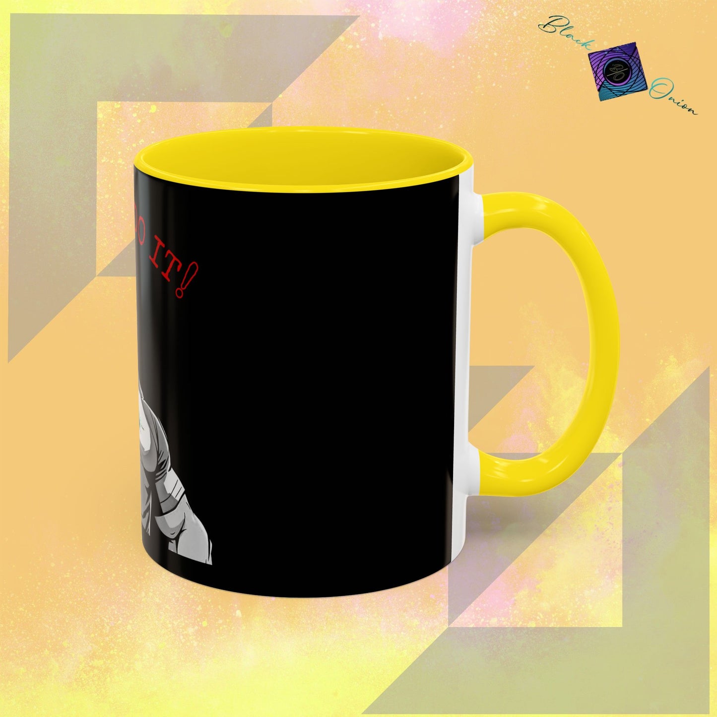BlackOnion Coffee Mug 2 with Workout Motif ‘I Can Do It V2’🫵🔥💪