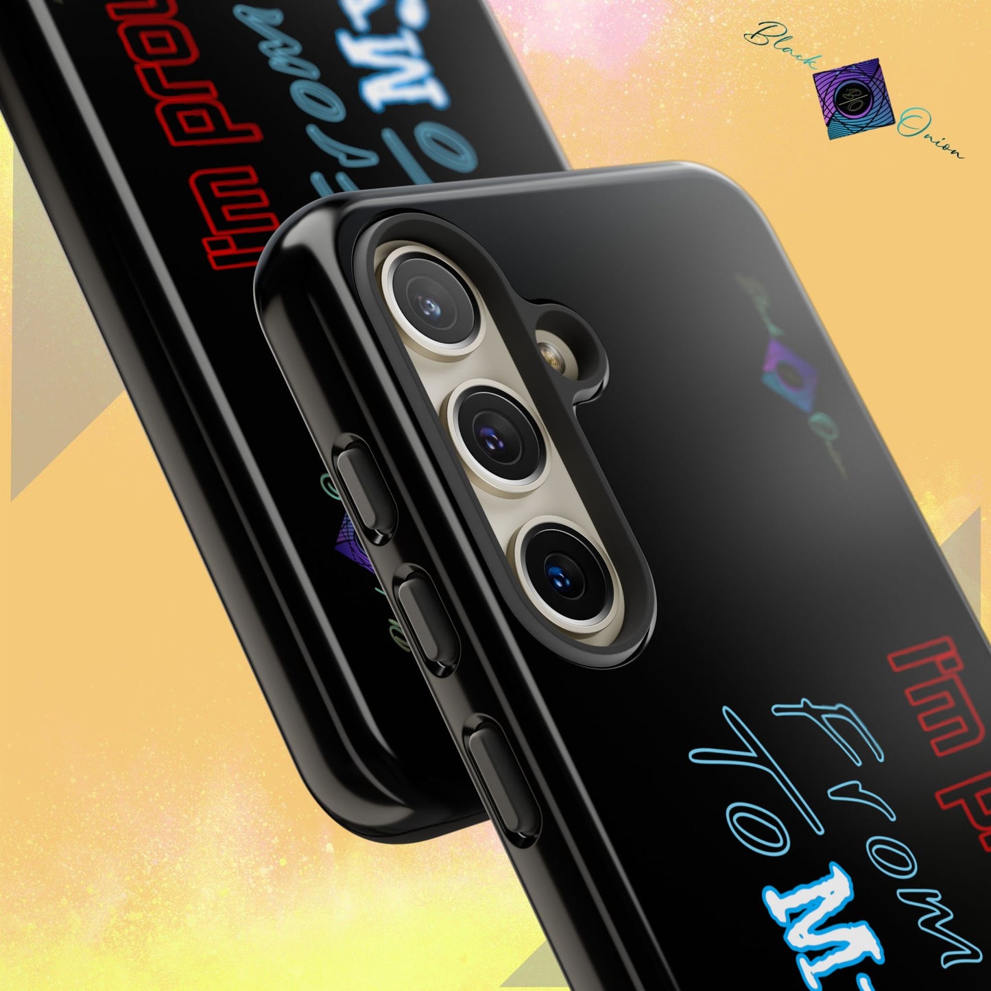 BlackOnion Brand New Phone Case - with Motivational Workout Motif’I’m proud of you ‘💪🔥🫵