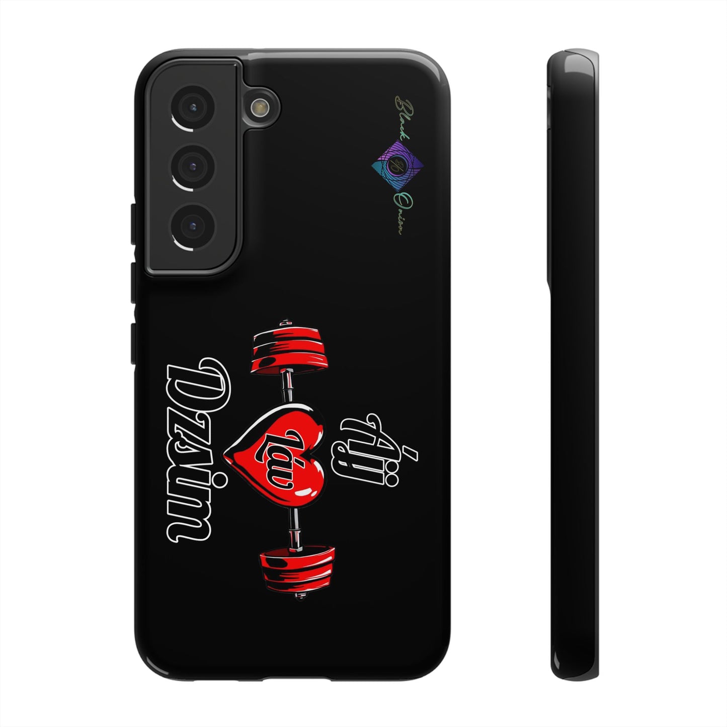 BlackOnion Brand New Phone Case - with Motivational Workout Motif’Ájj Láv Dzsim ‘💪🔥🫵