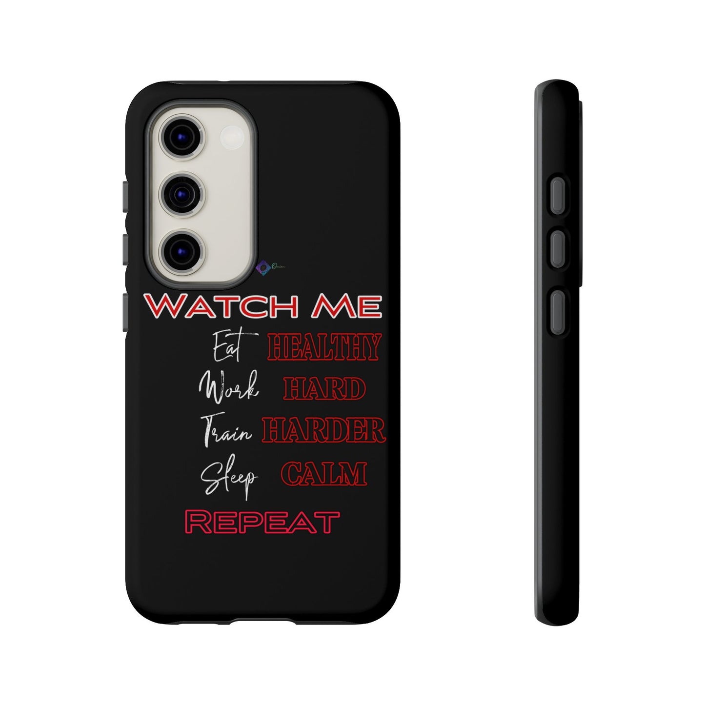 BlackOnion Phone Case -with Motivational Motif  'Watch Me' 💪🔥🫵