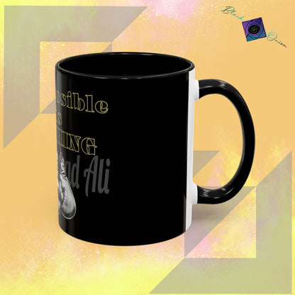 BlackOnion Coffee Mug 2 with Workout Motif ‘Impossible is NothingV2’🫵🔥💪