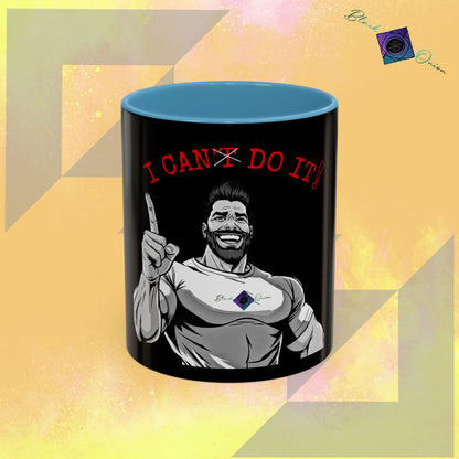 BlackOnion Coffee Mug - 11oz with Workout Motif ‘I Can Do It ’🔥💪🫵