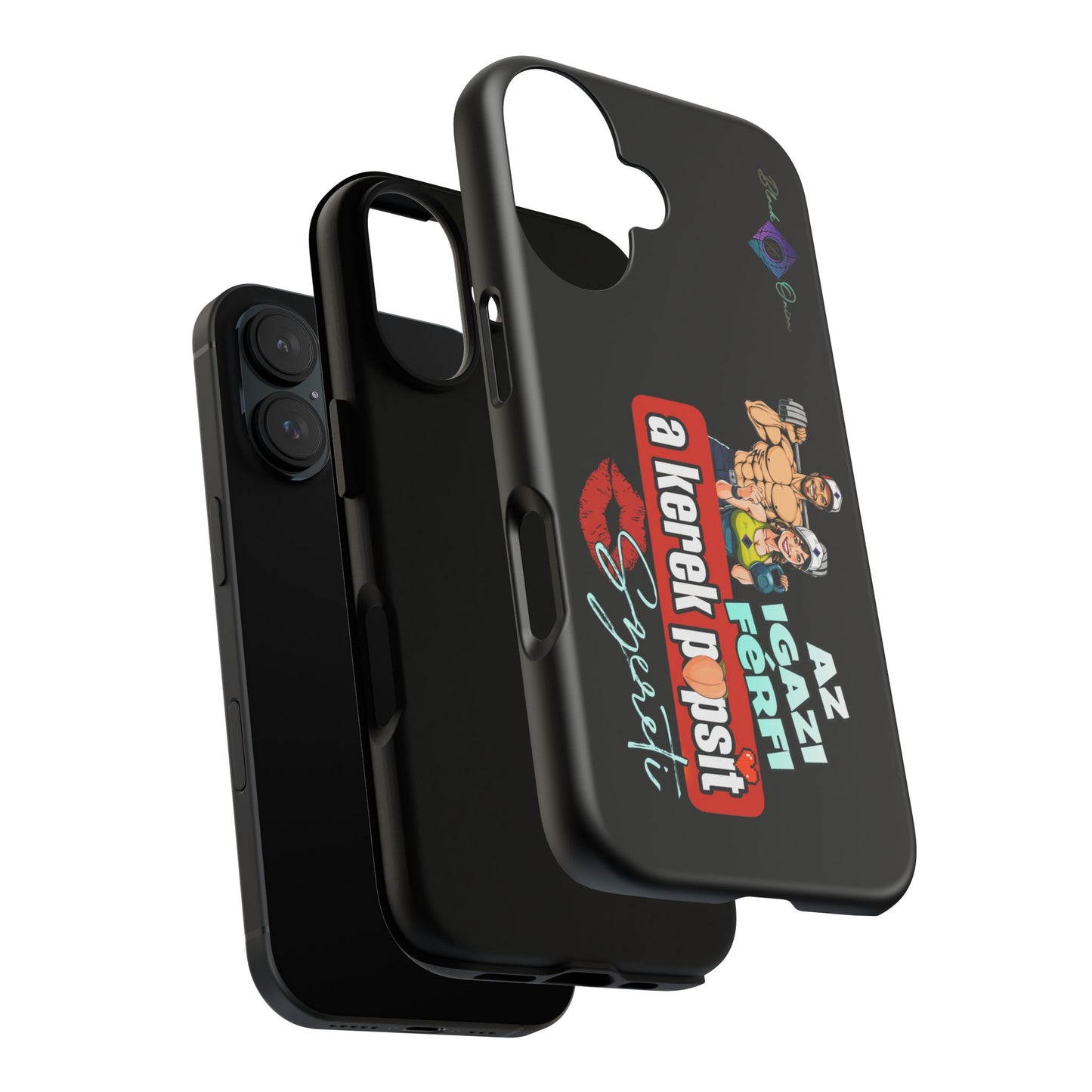 BlackOnion Brand New Phone Case - with Motivational Workout Motif ‘Az igazi férfi ‘💪🔥🫵
