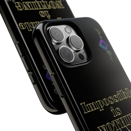 BlackOnion Brand New Phone Case - with Motivational Workout Motif ’Impossible ‘💪🔥🫵
