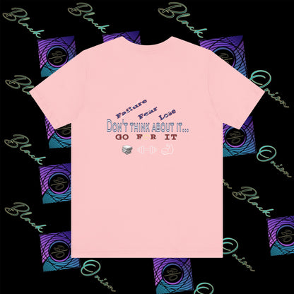 BlackOnion T-Shirt with Workout Motif “Don't Think About It, Go For It!” V4 💪🔥🫵