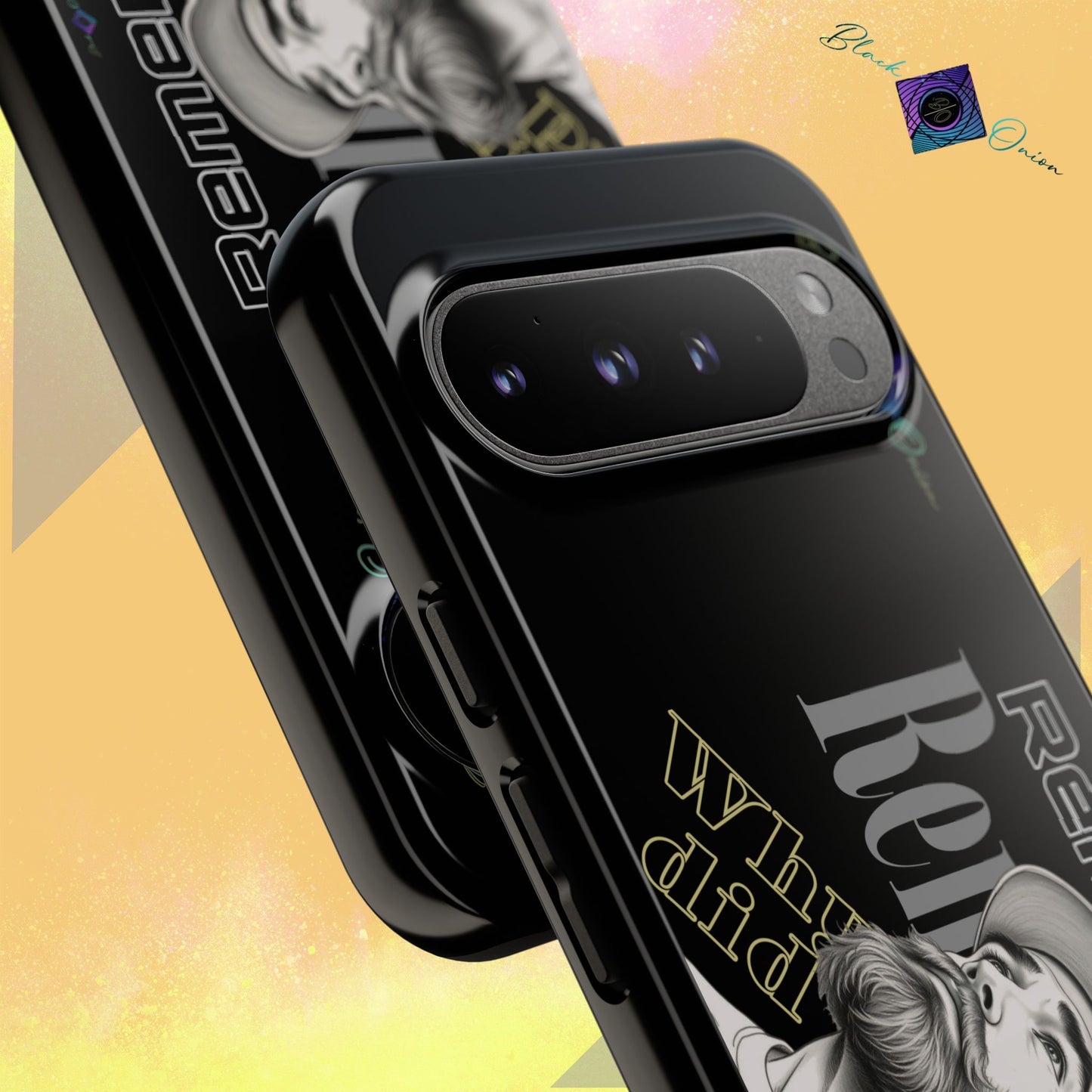 BlackOnion Brand New Phone Case - with Motivational Workout Motif’Remember ‘💪🔥🫵