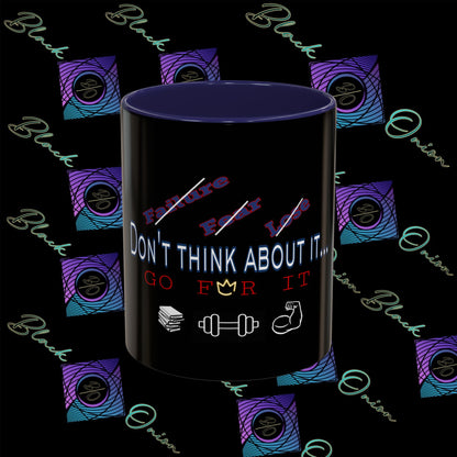 BlackOnion Coffee Mug Serial 2 with Workout Motif ‘Don’t think ‘🫵🔥💪