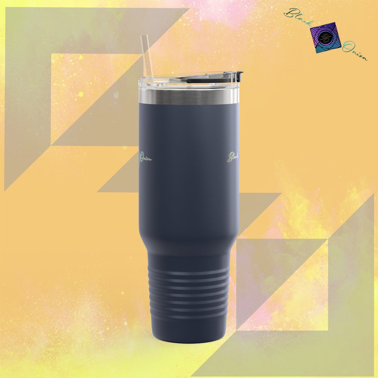 BlackOnion Travel Mug - 40oz with Straw