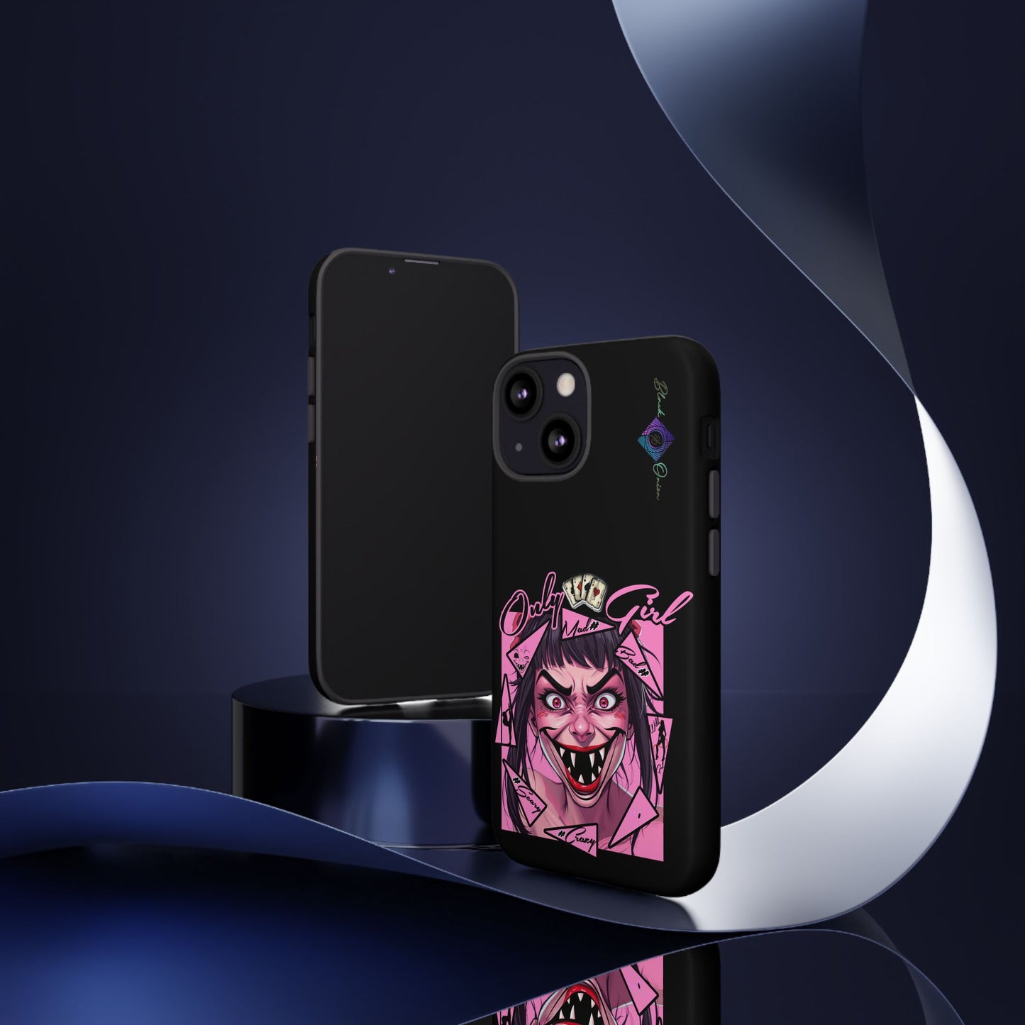 BlackOnion Brand New Phone Case - with Motivational Workout Motif’ Mad Girl💋🌸 ‘🔥🫵
