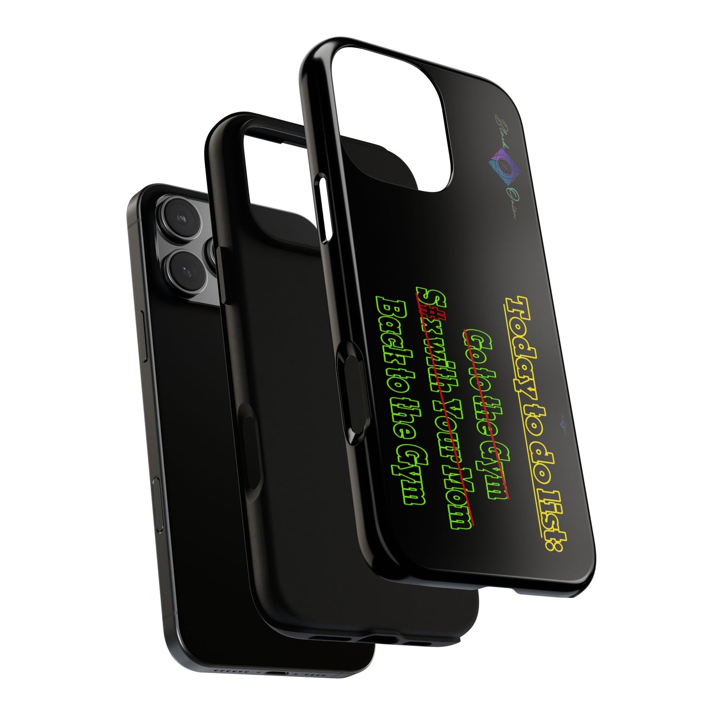 BlackOnion Brand New Phone Case - with Motivational Workout Motif’Today To Do List V2 ‘💪🔥🫵