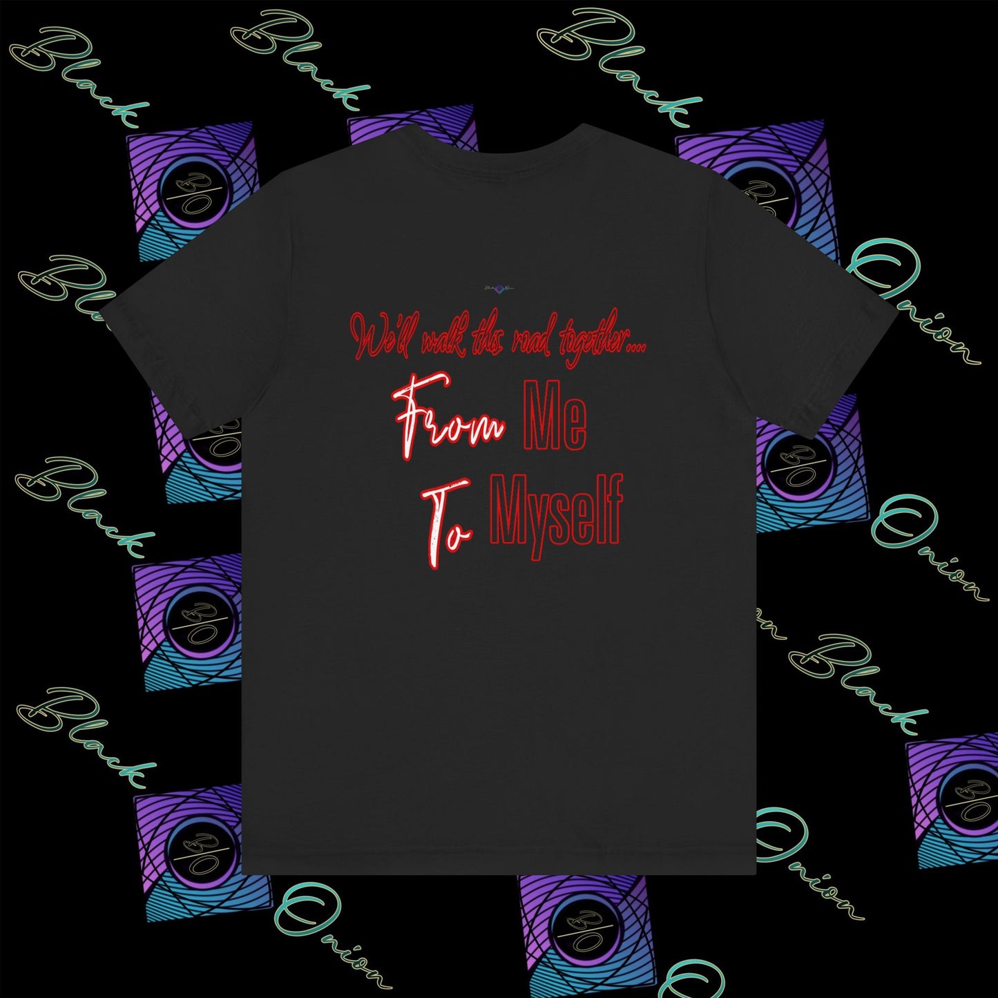 BlackOnion 'From Me ,To Myself' T-Shirt with Workout Motif V4💪🔥
