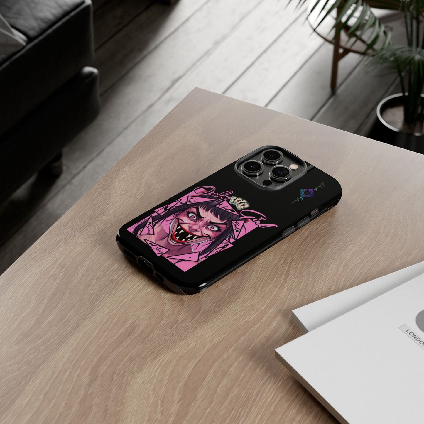 BlackOnion Brand New Phone Case - with Motivational Workout Motif’ Mad Girl💋🌸 ‘🔥🫵