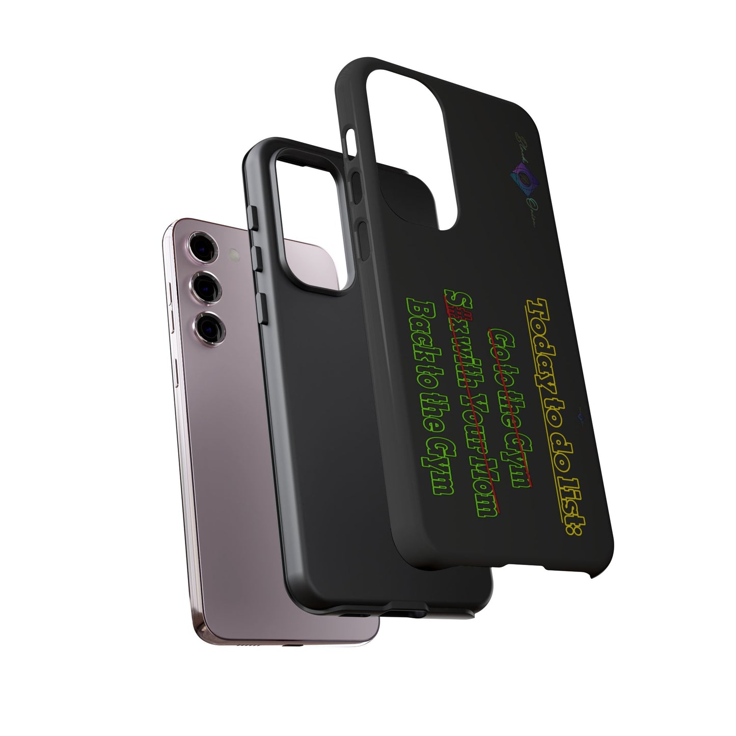 BlackOnion Brand New Phone Case - with Motivational Workout Motif’Today To Do List V2 ‘💪🔥🫵