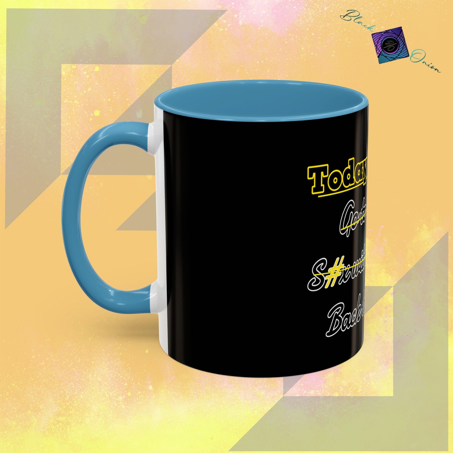 BlackOnion Coffee Mug - 11oz with Workout Motif ‘Today To Do List ’🔥💪🫵