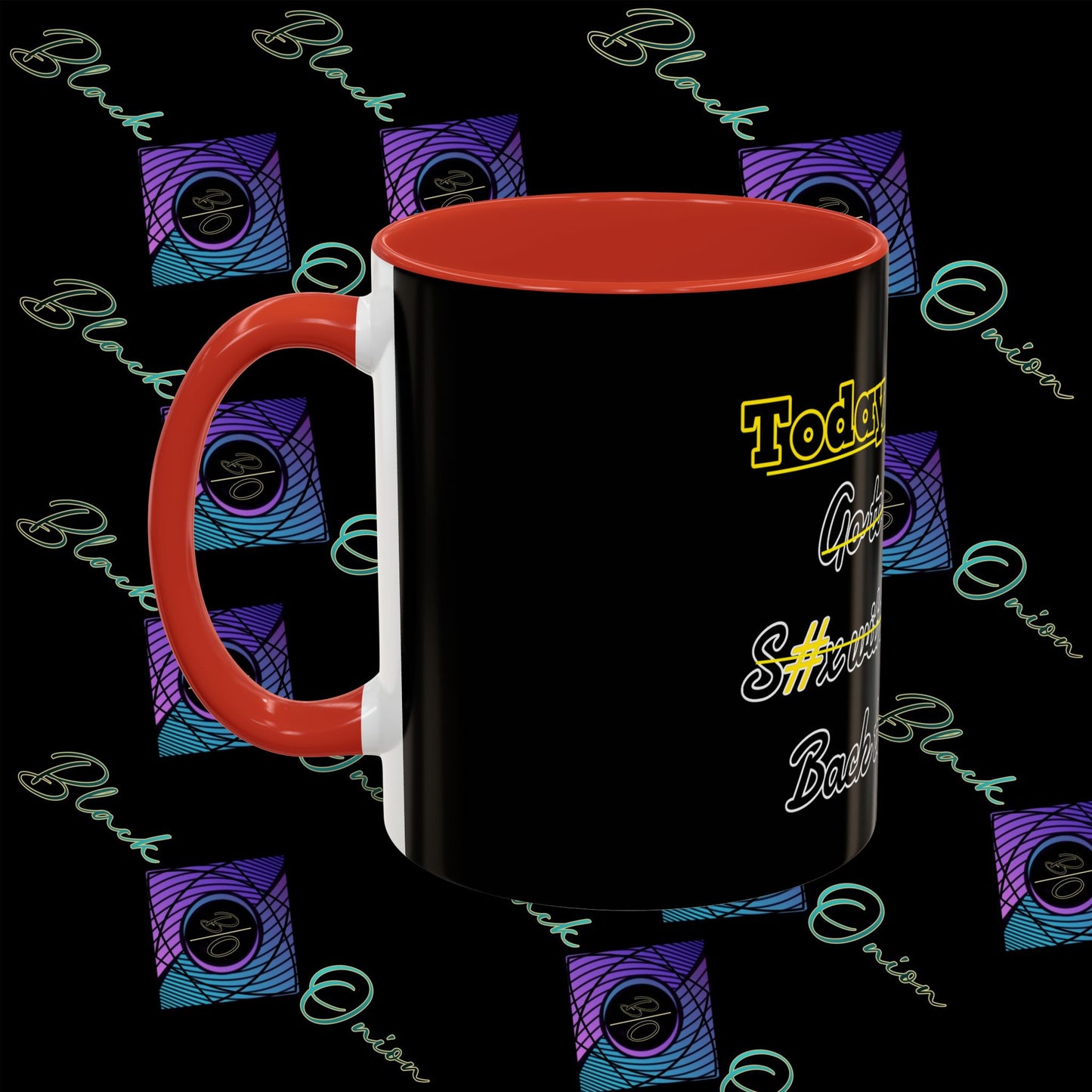 BlackOnion Coffee Mug - 11oz with Workout Motif ‘Today To Do List ’🔥💪🫵